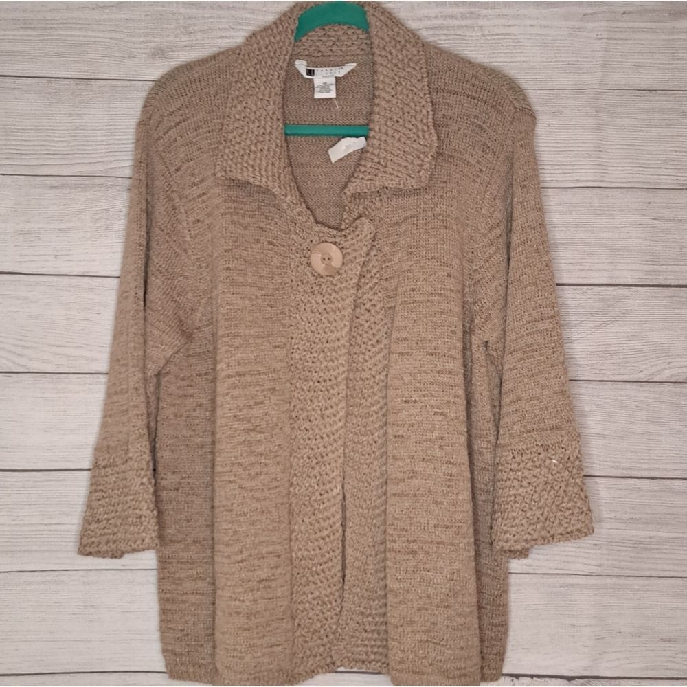 Carole Little Open Front Cardigan C‎